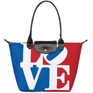 NEW🔥LONGCHAMP x Robert Indiana Medium Le Pliage Tote Bag🔥
